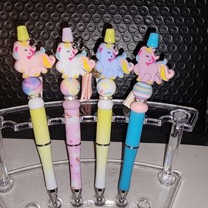 Unicorn beadbale pen